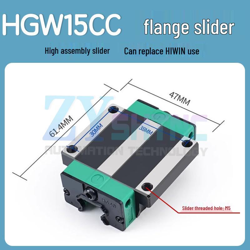 HIWIN Linear Guide Rail & Slider HGH/HGW Sizes 15-45