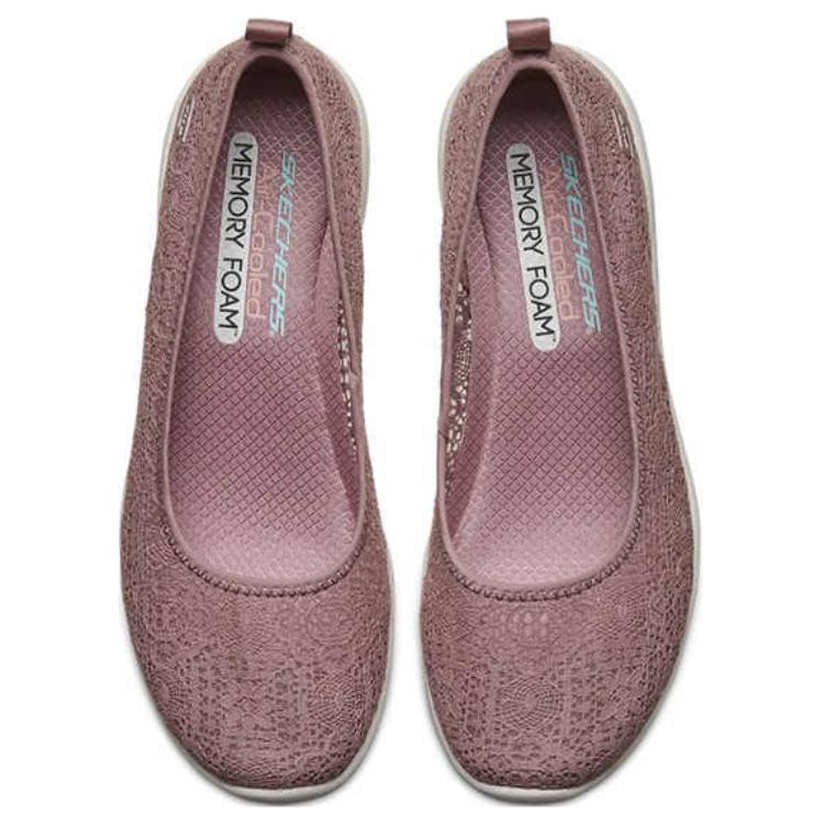Skechers SPORT ACTIVE Износостойкая ткань Низкие повседневные кроссовки Женские Розовые 23758-MVE