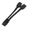 Кабель питания GPU 16AWG 2x 8Pin на 12+4Pin, мощность 600 Вт для RTX4090 и видеокарт высокого класса