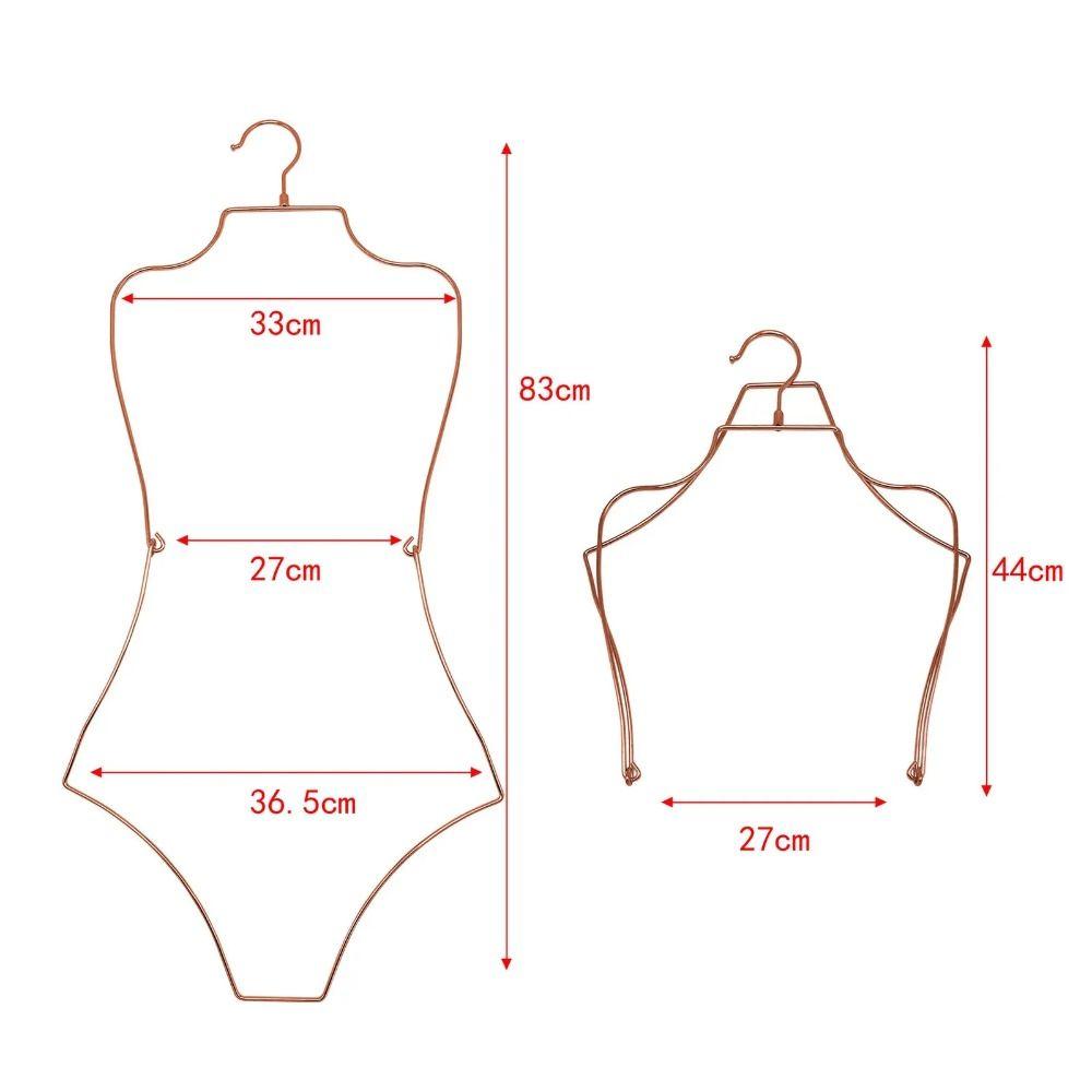Foldable Lingerie Hanging Rack Body Shape Clothing Hanger  Stores Boutiques Show Window