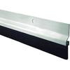 Door Draught Excluder - FERRESTOCK - Silver Aluminum - 1m - Soft Rubber - Easy Installation