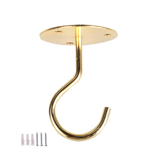 1 комплект настенного крючка, антикоррозийный, прочный, несущий, не падающий, висячие вещи, корзина для цветов, потолочный крючок из кованого железа для дома