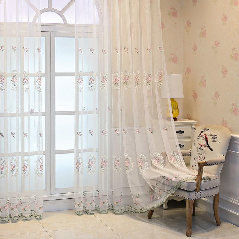 Французские роскошные бархатные тканевые шторы для спальни, тюль с цветочной вышивкой для гостиной, балдахин для виллы, украшение дома на заказ