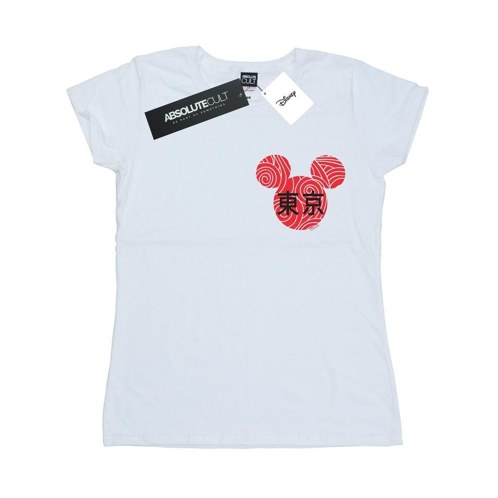 Disney Женская/дамская хлопковая футболка с символом Микки Мауса
