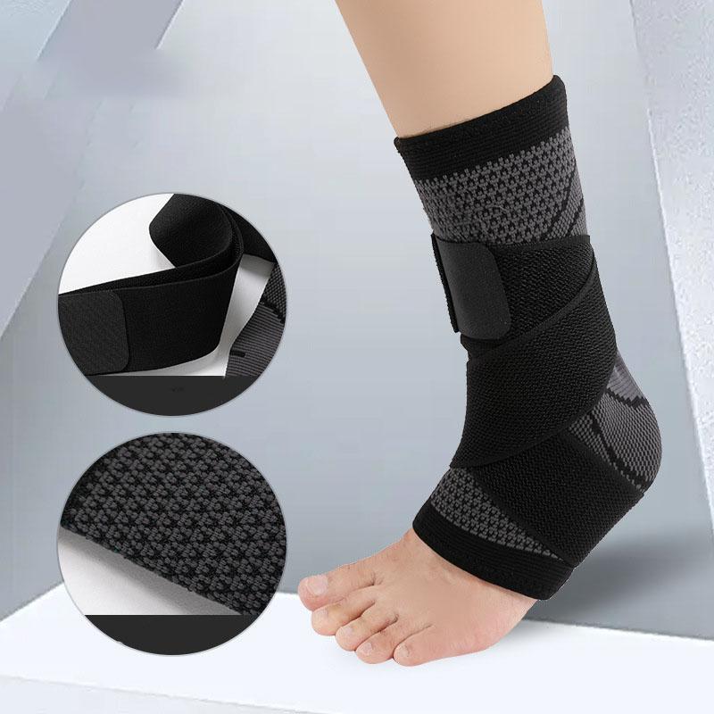 1 предмет, спортивный бандаж на щиколотку, компрессионный ремень, рукава, поддержка 3D плетения, эластичный бандаж, защитное снаряжение для ног, тренажерный зал, фитнес