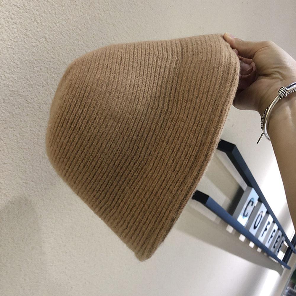 Fashion Women Winter Knitted Thicken Autumn Bucket Hat Warm Hats Felt Wool Hat Fishing Cap