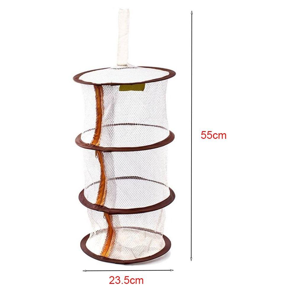 Folding Clothes Drying Net 3 Layers Breathable Clothes Drying Basket Drying Rack  Household