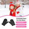1 Pair Kids Mittens Simple Style Fingers Cover Beautiful Boys Girls Hands Warmer Comfortable Toddler Mitten for Winter