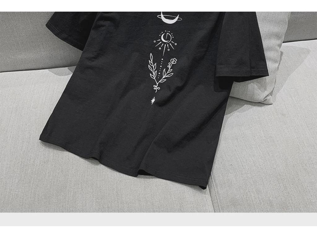 Мужская футболка свободного кроя с короткими рукавами и графическим принтом в стиле Harajuku BF