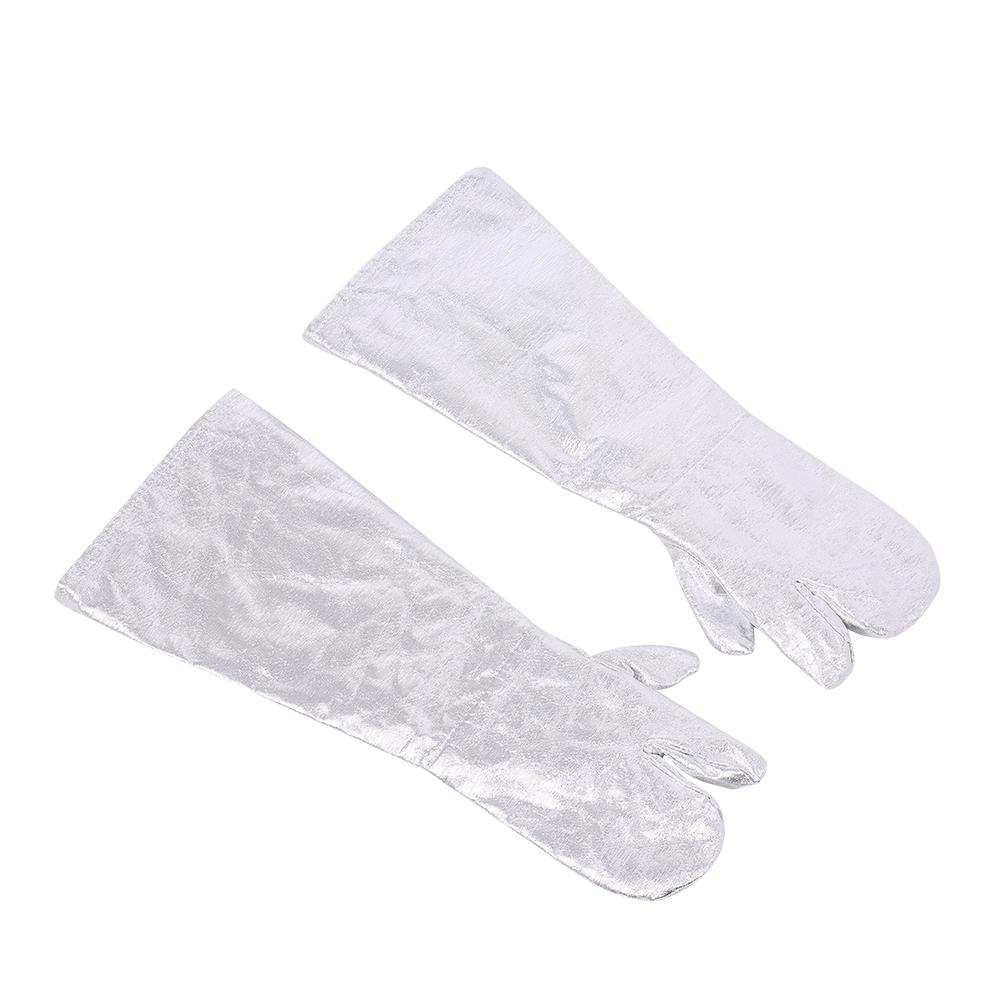 DA 105 1000 градусов Цельсия Алюминизированные термостойкие перчатки Высокотемпературные защитные рабочие перчатки Алюминиевая фольга