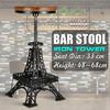 Винтажные металлические промышленные барные стулья Iron Tower с регулируемой высотой и поворотным сиденьем, с верхом из сосны, кухонный обеденный стул, барный стул, барные стулья
