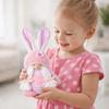 Easter Decor Faceless Couple Doll Plush Material Bunny Dwarf Ornament  Home Decoration