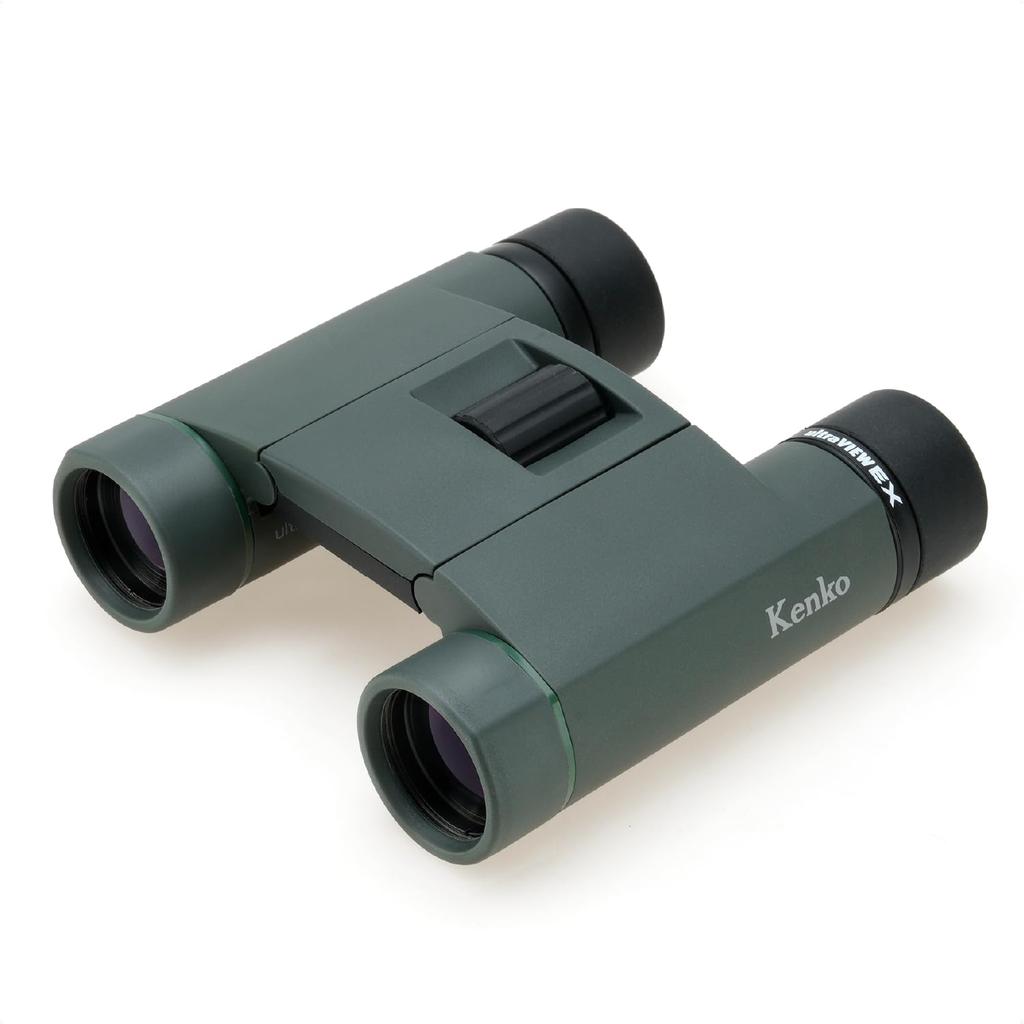 Kenko Binoculars Ultraview EX Pocket 8x 25 Caliber Roof Prism Type Compact Aluminum Body IPX7 Equivalent Waterproof 407004 for Outdoor Live Concerts