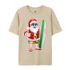 Cool Santa Surfboard Shades Cartoon Comfortable T Shirt Company Cool Cotton Fabric Men T Shirt Hip Hop Tee Shirts Wholesale