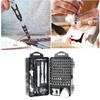Набор отверток 115 в 1 Магнитный Точный Набор для ремонта мобильных телефонов Инструменты для обслуживания Серо-черный