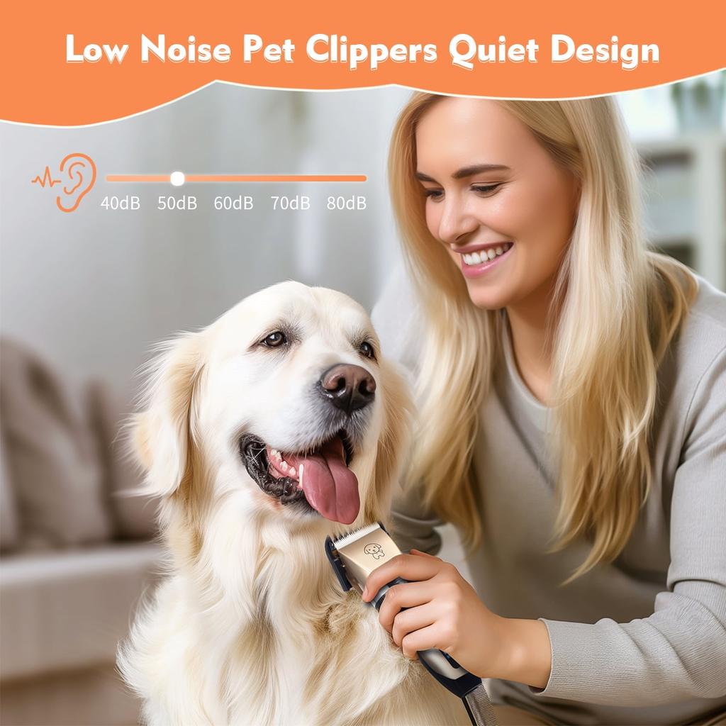 Машинка для стрижки собак, беспроводной набор для ухода за домашними животными со светодиодным индикатором питания, триммер для стрижки лап собак, малошумный триммер, триммеры для когтей собак 