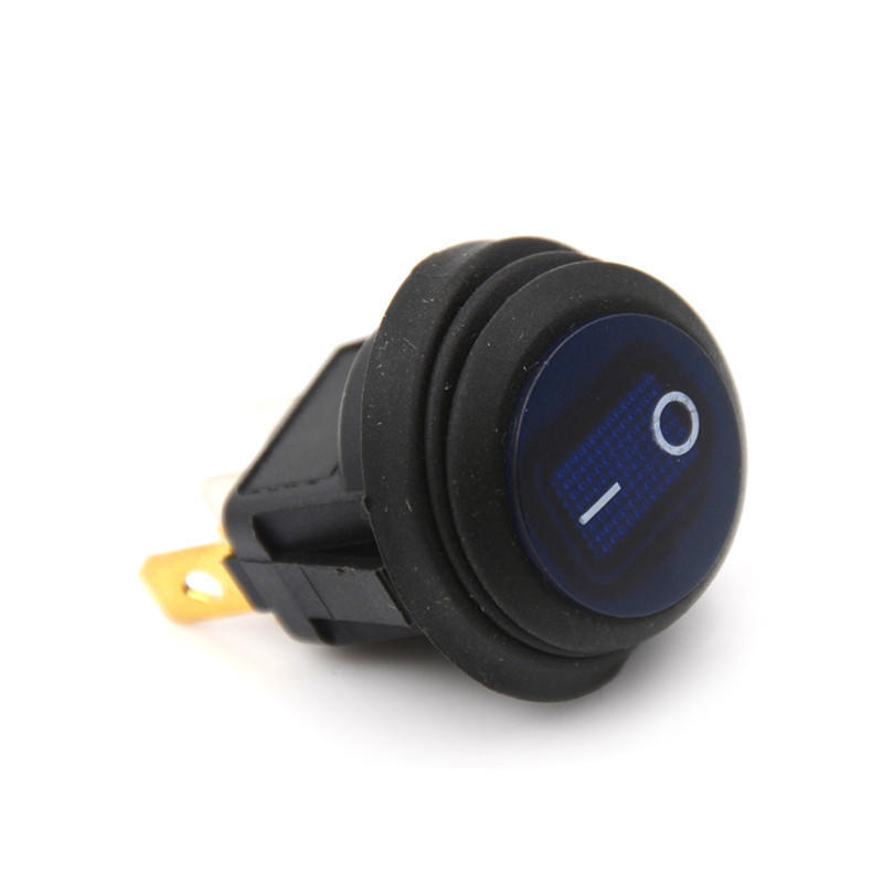 Водонепроницаемый круглый тумблер включения/выключения для автомобиля, лодки, Spst Marine 12 В