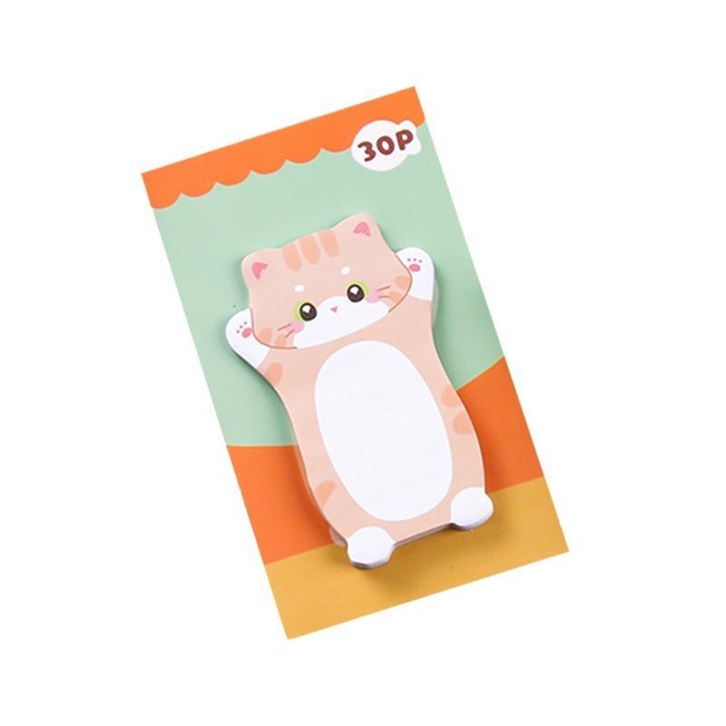 1 Pcs Cute Kawaii Cat Kitty Sticky Notes Sticker Memo Pad Scrapbooking School Office Supply Stationery Gift Bookmark