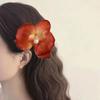 Cloth Butterfly Flower Hair Clip Pearl Girl Hair Clip Elegant Orchid Flower Hairpin  Ladies/Girls