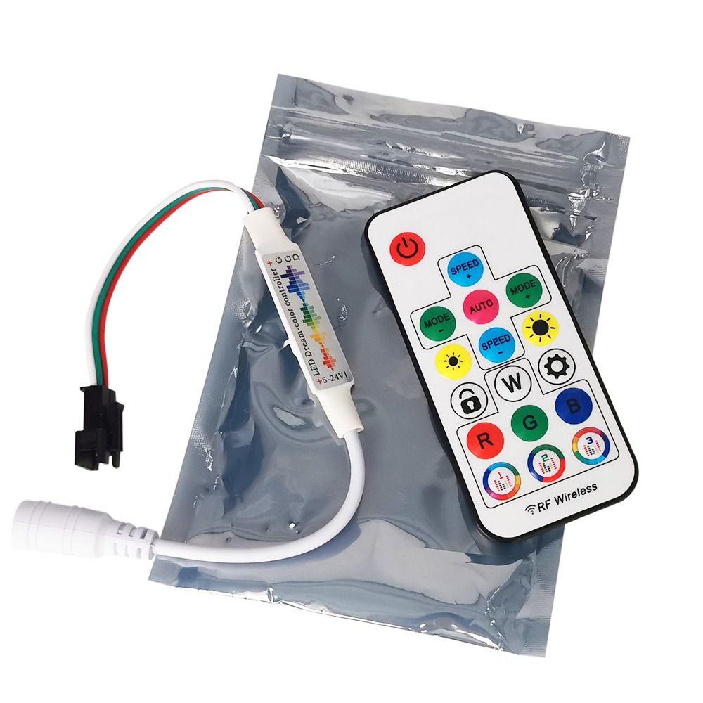 Адресная RGB светодиодная лента 3-контактный мини-радиочастотный пульт дистанционного управления для WS2812B WS2811 5050