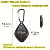 Ultrasonic Mini Mosquito RepellentPet Collar Anti Mosquitoe ElectronicsUSB Rechargeable Drive Out Bugs Spider for Camping
