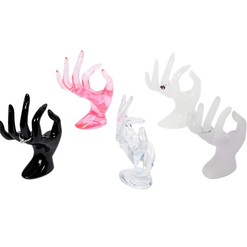 Пластиковая подставка-дисплей для колец, модель руки 'ОК', реквизит для съемки украшений в прямом эфире, подставка-дисплей для браслетов