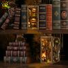 Комната Коллекции Древних Книг DIY Настольная Строительная Сцена 3D Винтажная Библиотека Полка-Пазл Декорация для Вставки Игрушки для Взрослых