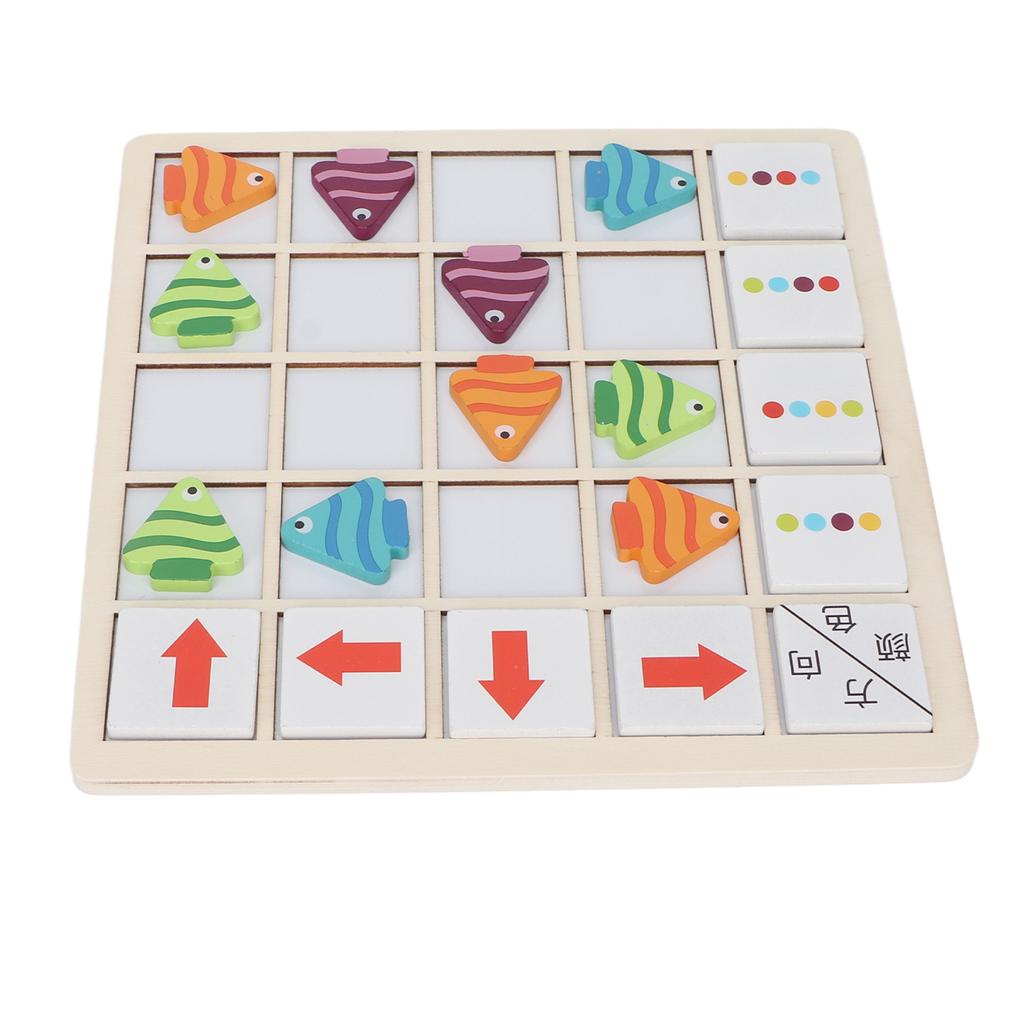 Рыбка Цвет Сопоставление Игра Магнитный Дизайн Безопасный Деревянный Закругленные Края Деревянный Настольная Игра Деревянная Настольная Игра
