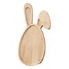 Wooden Rabbit Serving Tray Animal Charcuterie Platters Novelty Appetizer Platter