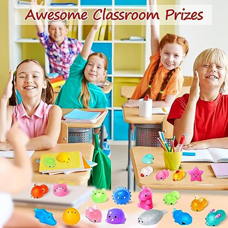 10/30/50 ШТ. Блестящие Моти Сквиши Игрушки Кавайная Мода Сжимаемые Игрушки Подарки на Вечеринку для Детей Взрослых Игрушка для Снятия Стресса Призы в Классе