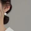 Матовые Фростовые Серьги-Цветы с Пятью Лепестками и Цирконами - Подсолнух в Стиле Мори