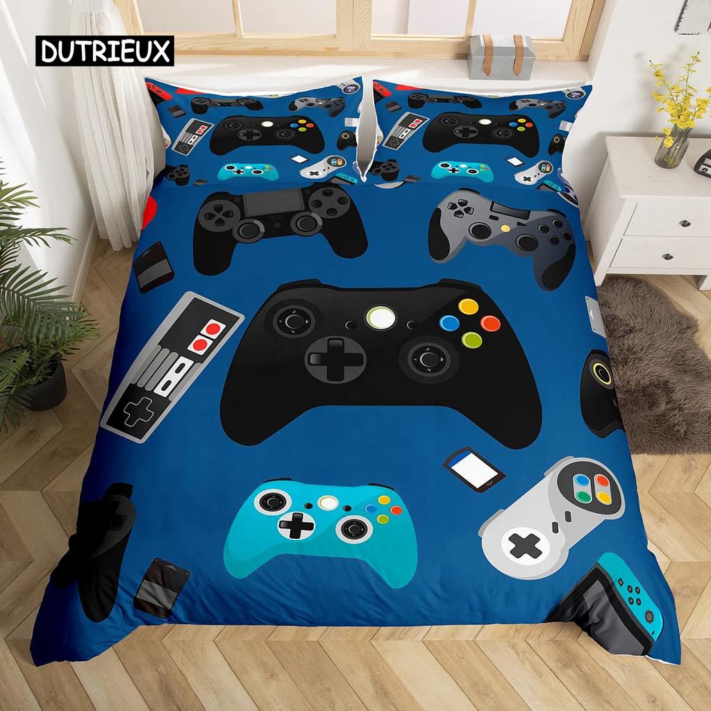 Gamepad Comforter Cover R Bedding Set Teens Video  Duvet  for Youth Kids Boys Modern  Controller Bedspread