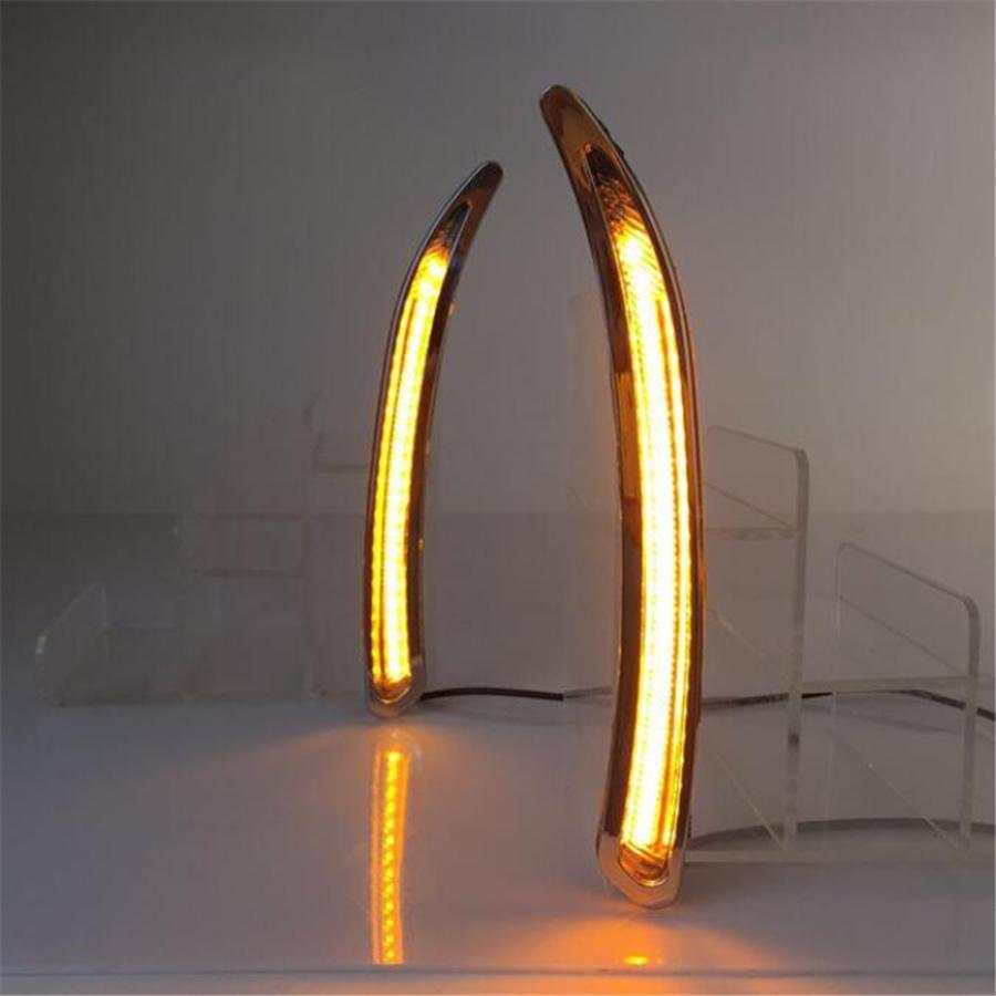 2x LED Front Bumper Turn Signal Fog Light DRL Lamp For Buick Regal GS 2008-2017