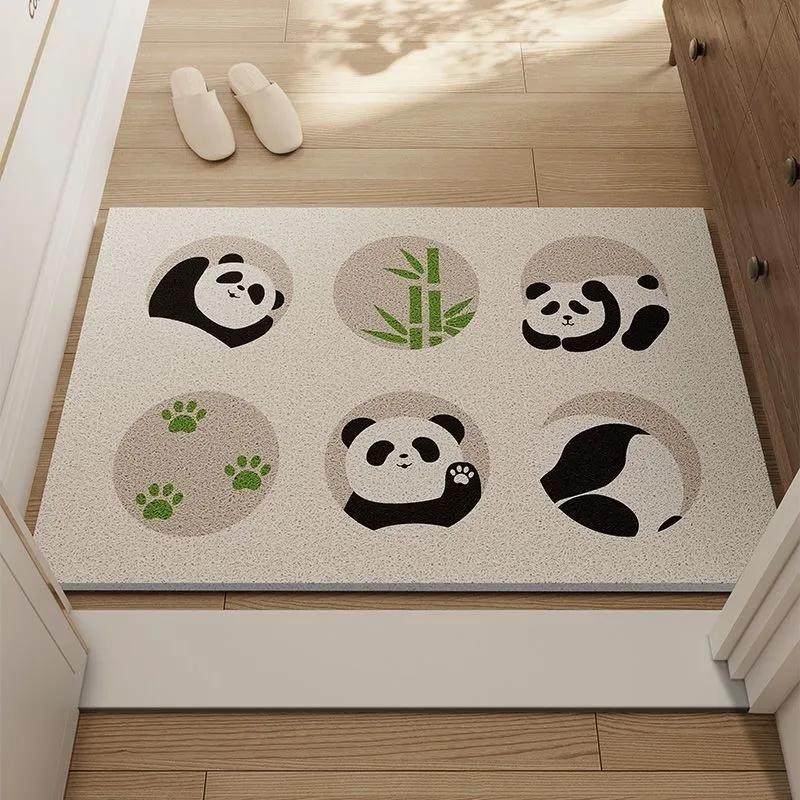 Entrance door carpet entry door floor mat silk ring non-slip and dirt-resistant foot pad