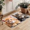 1Pcs Anti Fatigue Kitchen Rugs,  Cat Print Waterproof Non-Slip Thick Cushioned Kitchen Mat Heavy Duty Comfort Standing Mat for Kitchen