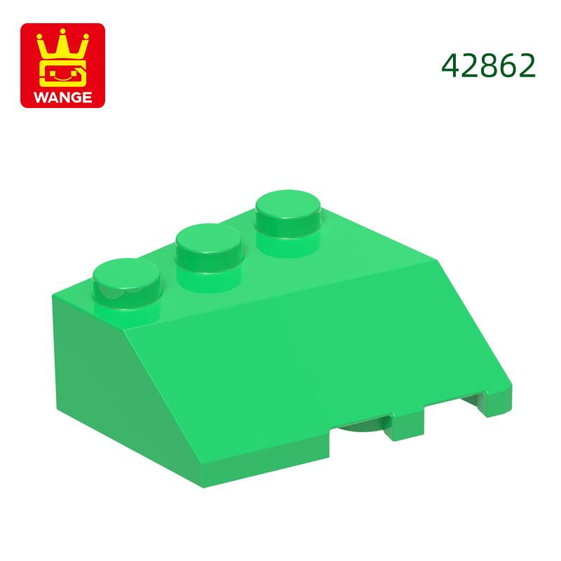 Нетоксичный 53 шт./лот 42862 Клин 3x3 Наклонный влево Аксессуары Совместимые с Кирпичиками DIY Детская игрушка Сборные детали