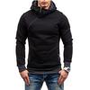 Men's Autumn and Winter New Hooded Sweatshirt Pullover Men's Diagonal Zipper Hooded Sweatshirt Multi-color