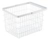 Yamazaki Jitsugyo Laundry Wire Basket M White Approx. W41 X D30 X H26.5cm Tower Laundry Basket with Handle 3160