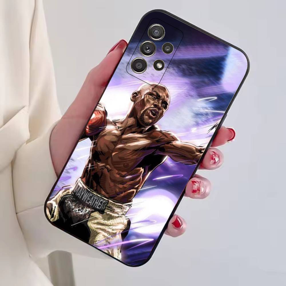 Боксерский чехол для телефона Floyd Mayweather-FM Черный Силиконовый Мягкий Для Samsung S25,S24,S21,S22,S23,S30,Ultra,S20,Plus,Fe,Lite