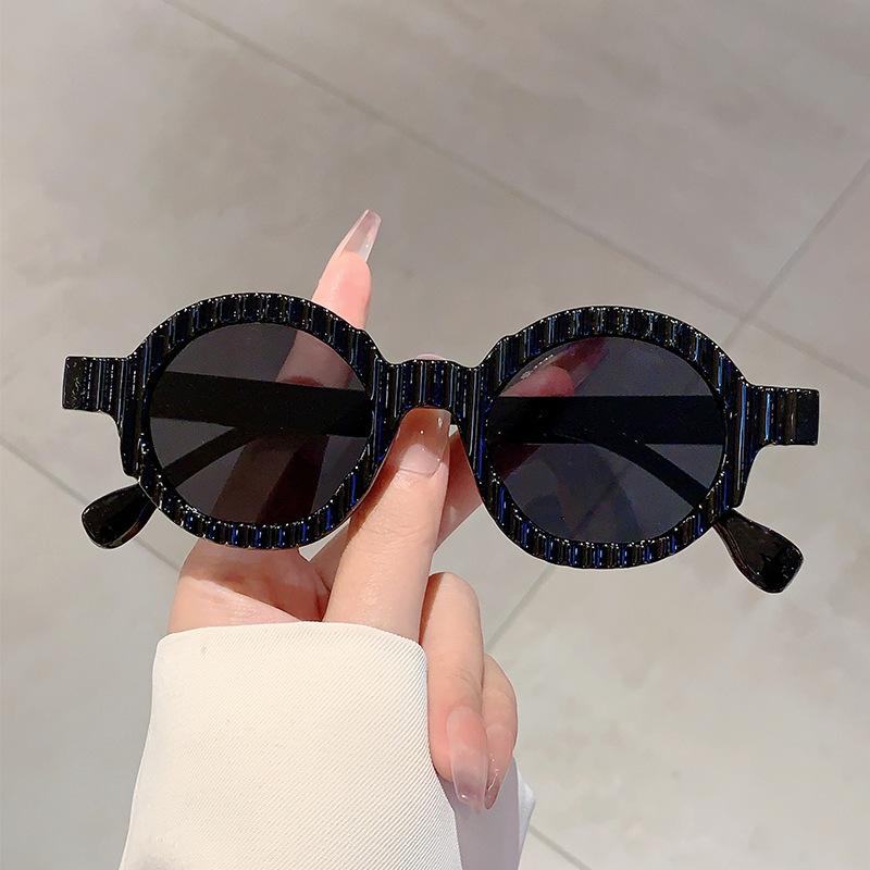 New Unique Round Sunglasses Women Fashion Double Color Shades UV400 Men Punk Trending Y2K Gradient Outdoor Cycling Sun Glasses