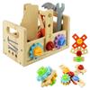 Eight Assembly Pretend Play 6 Years Birthday Educational Christmas Shop, Toys, Boys, Girls, Set, Wooden, Carpenter, DIY, Set, Toolbox, 3, 4, 5, Old,