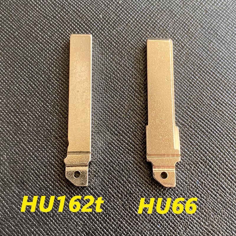 Folding key case blank cover HU66/HU162t 3button for VW Skoda MQB G TI Golf7 MK7 Seat Leon remote key shell