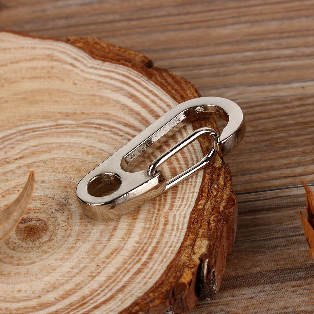 Брелок для ключей с пряжкой из нержавеющей стали для кемпинга и пешего туризма