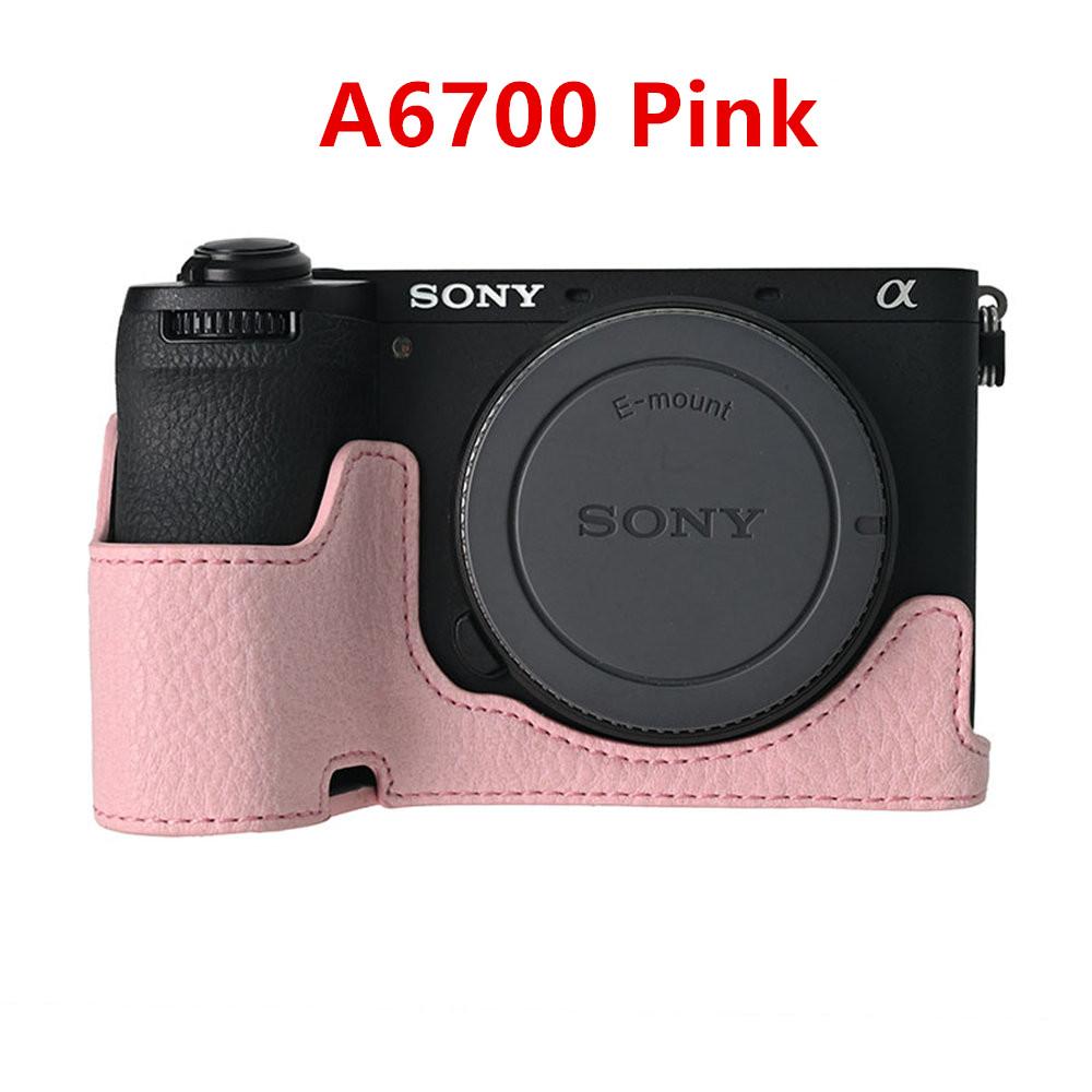 Получехол для камеры для Sony A6700 A6400 A6300 A6100 A6000 ZVE10 ZVE10II ZVE10M2 A7R5 A7CII A7C2 Крышка с открывающимся дном Искусственная кожа