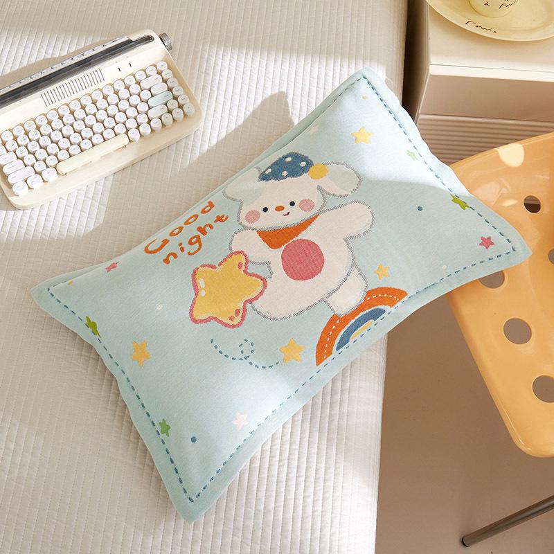 2026 Kids Cartoon Pure Cotton Pillowcase - Breathable, Sweat-Absorbent, Machine Washable, Easy to Clean, No Pilling.
