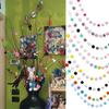 DIY Children Room Hanging Decor Colorful Pompom Pendant Felt Ball String Fluffy Ball Banners