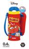 Thermos Vacuum Insulated Straw Bottle 400ml Cars Red Water for Keeps Drinks Cold R (Kids' Bottle, School/Kindergarten, Only) FHL-403FDS