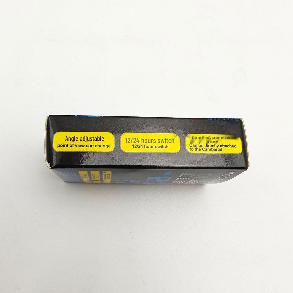 Автомобильный светящийся часы и термометр с креплением на воздуховод