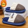 2024 осень-зима мужские и женские тапочки для пар на толстой подошве с хлопковой подкладкой для дома теплые милые тапочки для дома плюшевые хлопковые шлепанцы