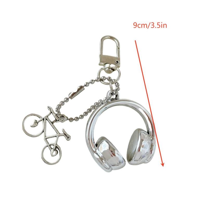 3D наушники брелок велосипедный брелок телефон кулон ювелирные изделия для девушки женщины подарочный пакет украшение